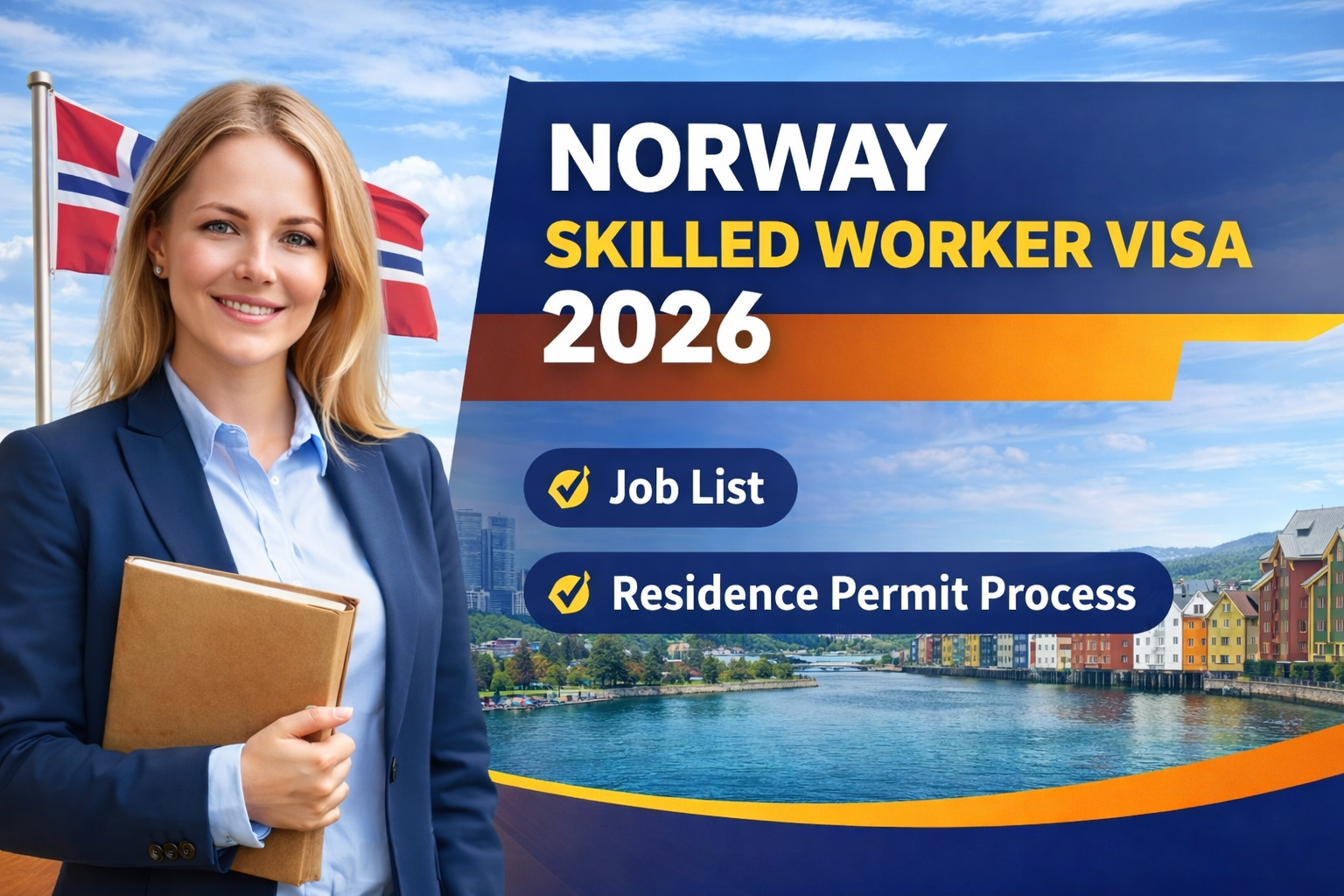 Norway Skilled Worker Visa 2026: Job List & Residence Permit Process