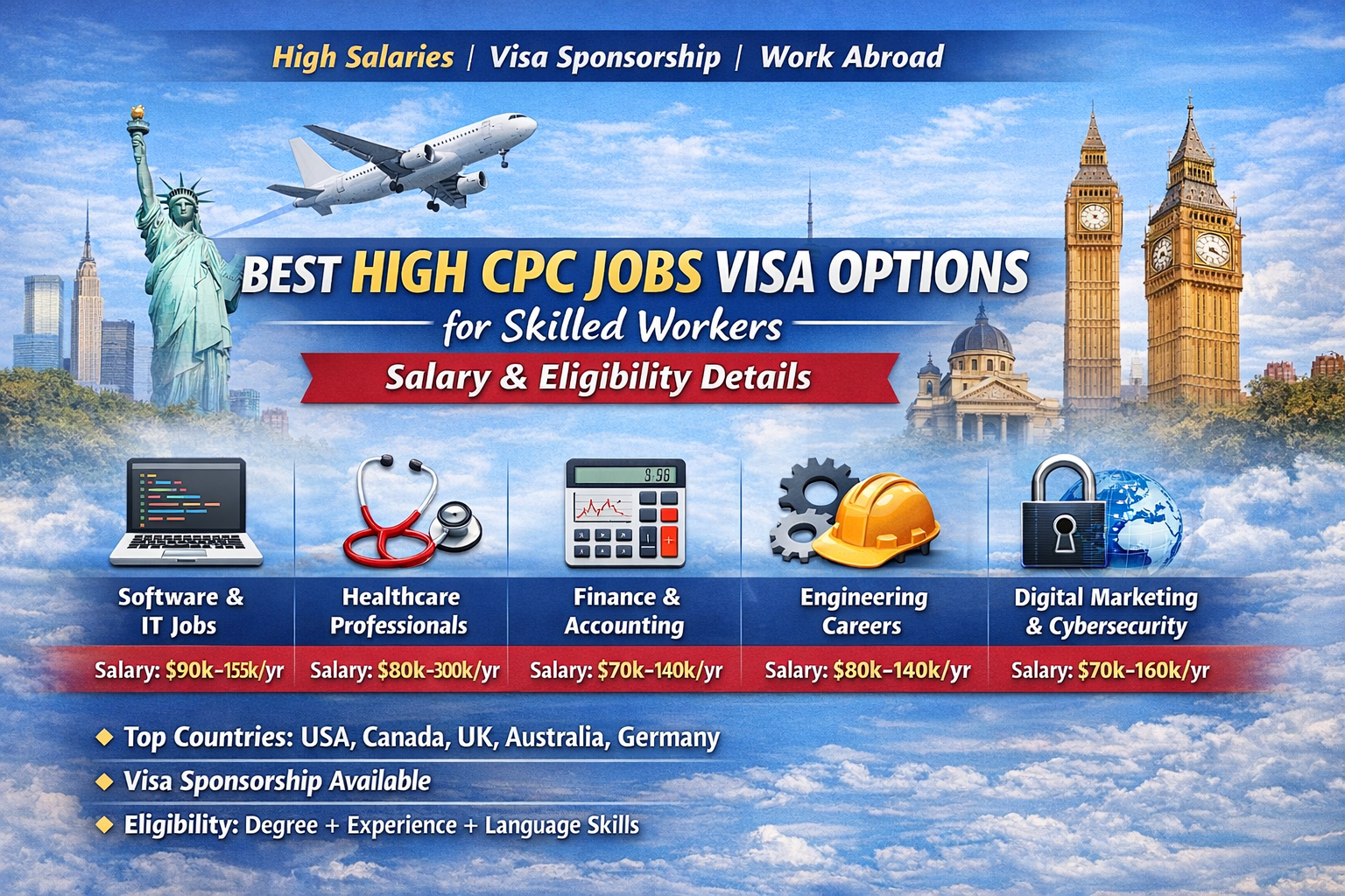 Best High CPC Jobs Visa Options for Skilled Workers – Salary & Eligibility Details
